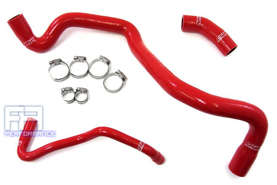 HPS Reinforced Silicone Radiator Hose Kit for TT 1.8L l4 3.2L VR6 99-06 Red