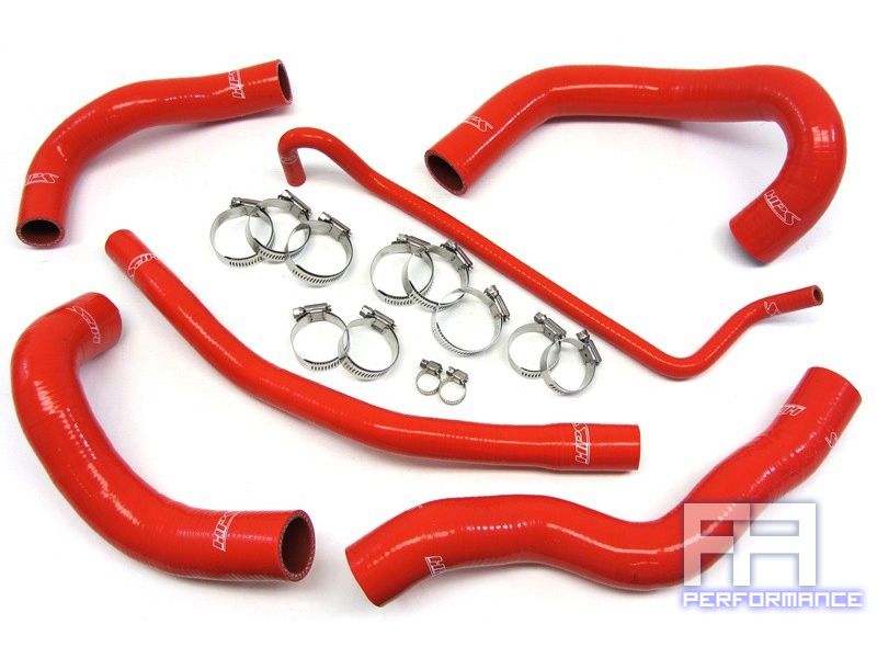 HPS Silicone Radiator Hose Kit for Mustang GT 4.6L Modular V8 05-06 Red