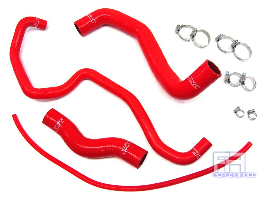HPS Silicone Radiator Coolant Hose for G35 03-07 350Z 03-06 3.5L V6 VQ35DE - Red