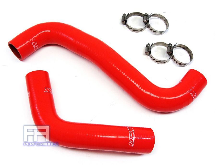 HPS Reinforced Silicone Radiator Coolant Hose Kit for 08-17 Subaru WRX STi - Red