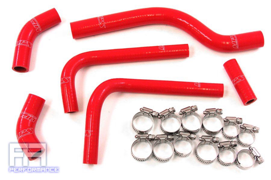 HPS Reinforced Silicone Radiator Hose Kit - RMZ250 Racing Dirt Bike 07-09 Red