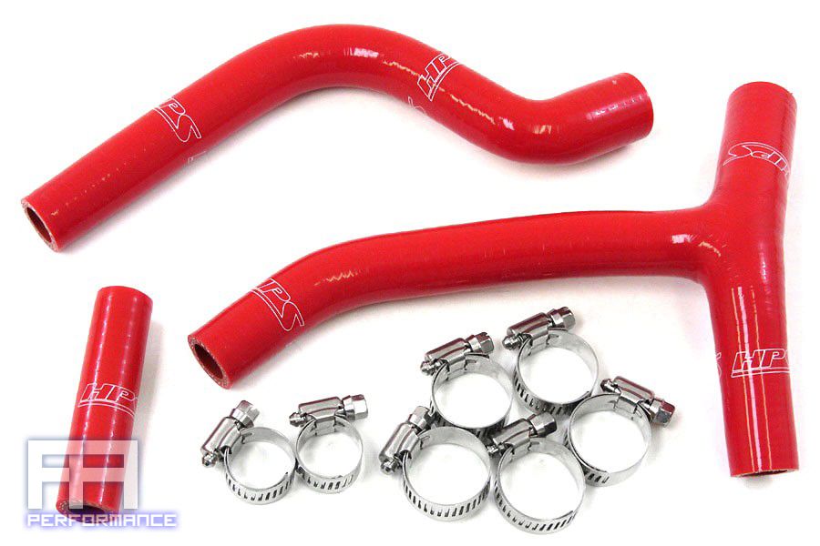 HPS Reinforced Silicone Radiator Hose Kit - YZ250F Racing Dirt Bike 10-11 Red