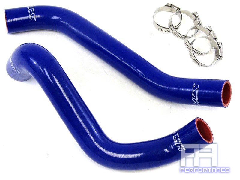 HPS Silicone Radiator Hose Kit w/ Clamps for Chevy Camaro 3.6L V6 10-14 Blue