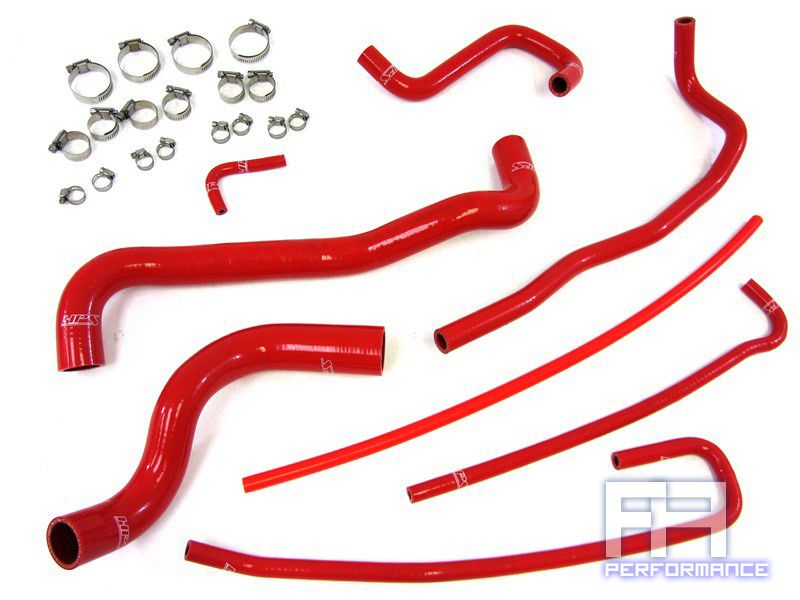 HPS Silicone Radiator Coolant+Heater Hose for Corvette C5 5.7 5.7L V8 97-04 Red