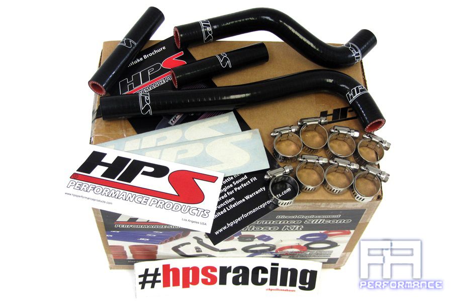 HPS Reinforced Silicone Radiator Coolant Hose Kit For Honda 07-12 CRF150R Black