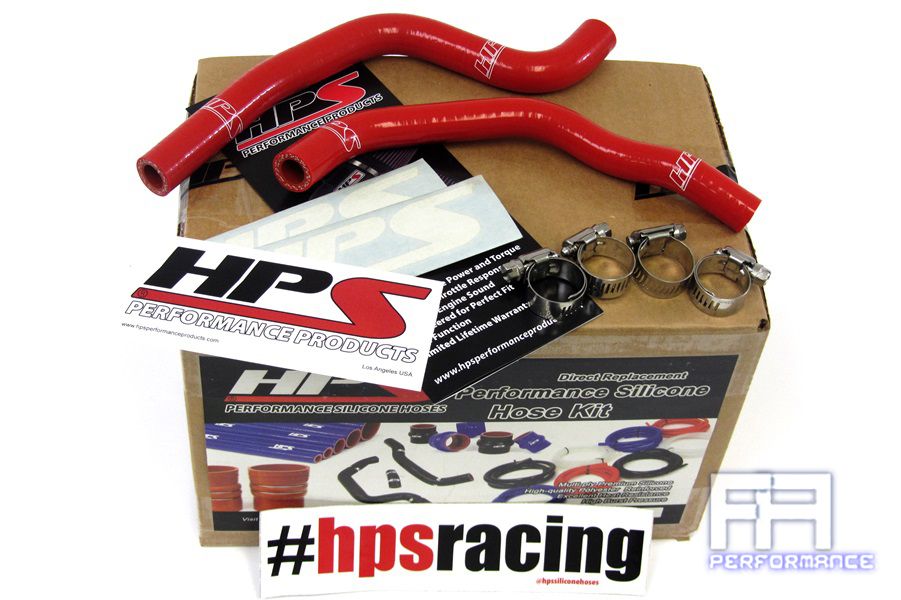 HPS Reinforced Silicone Radiator Coolant Hose Kit For Honda 96-99 CR80R Red