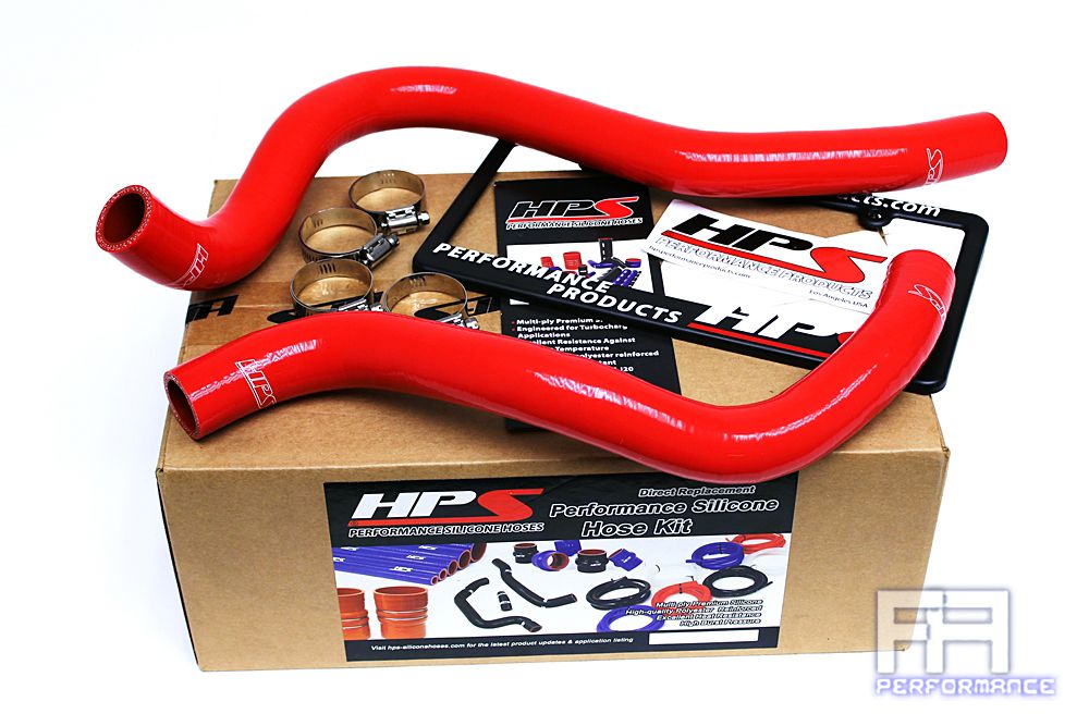 HPS Silicone Radiator Coolant Hose Kit For 98-02 Accord 3.0 99-03 TL 3.2 CL Red