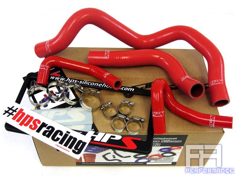 HPS Silicone Radiator Hose+Heater Hose Kit For 99-05 MX5 MX-5 Miata 1.8L 1.8 Red