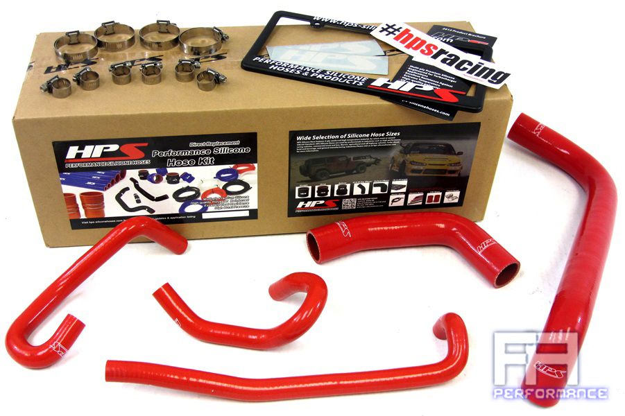 HPS Silicone Radiator + Heater Hose Kit For 04-06 Sequoia Tundra 4.7L V8 LHD Red