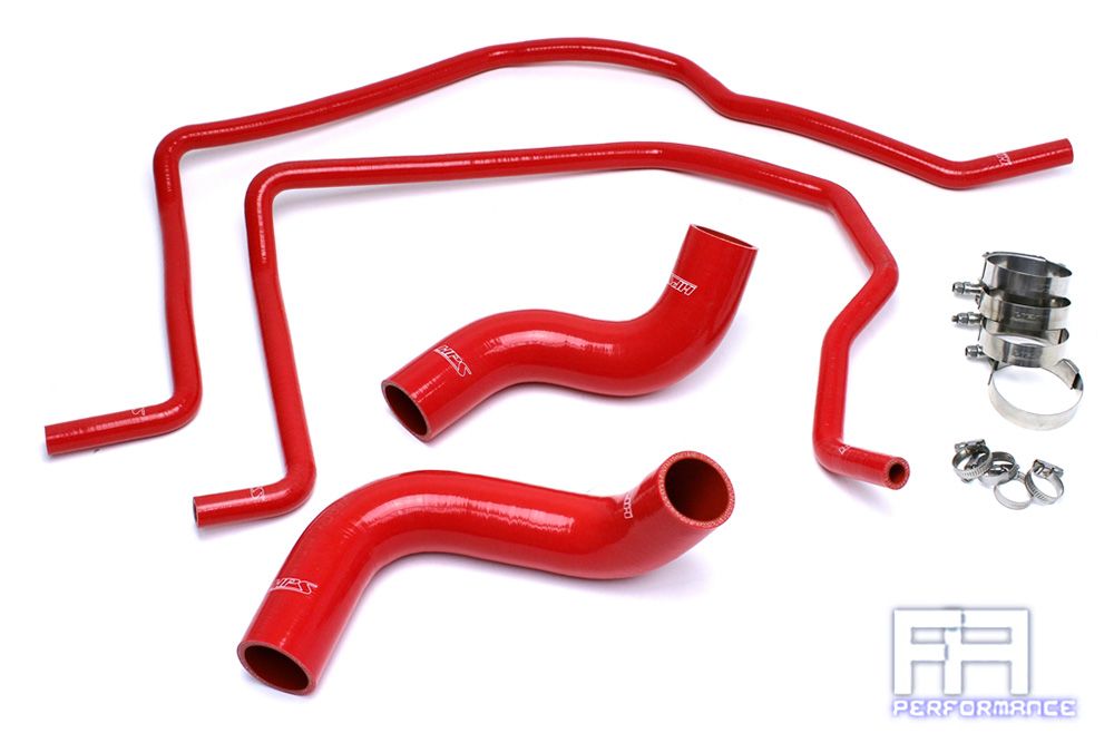 HPS Silicone Radiator+Coolant Heater Hose For 04-06 Ram 1500 SRT-10 8.3 8.3L Red