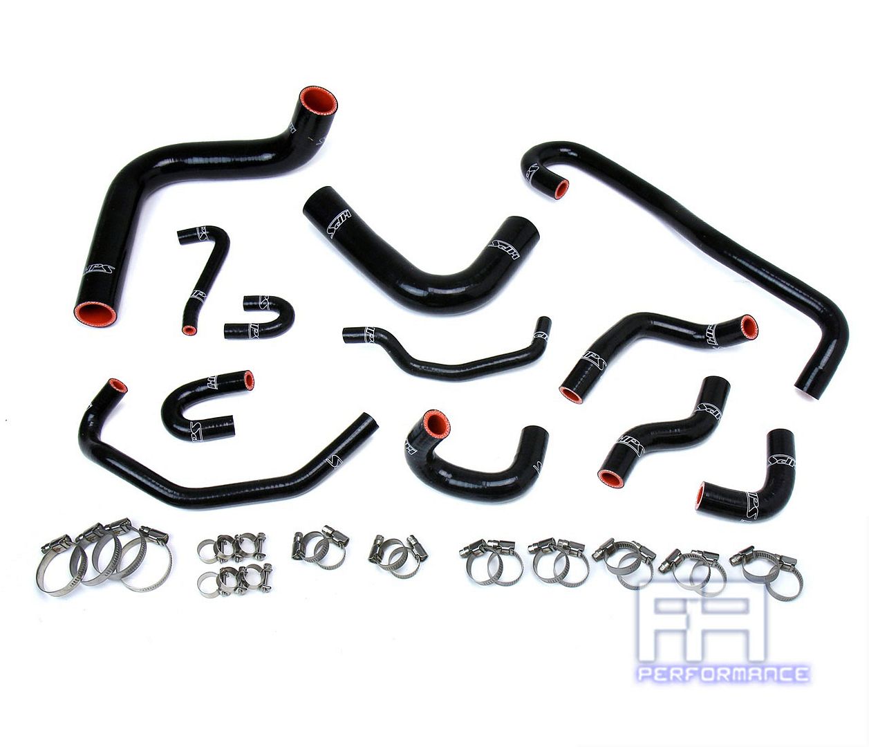 HPS Silicone Radiator + Heater Hose For 89-92 4Runner Pickup 3.0L V6 LHD Black