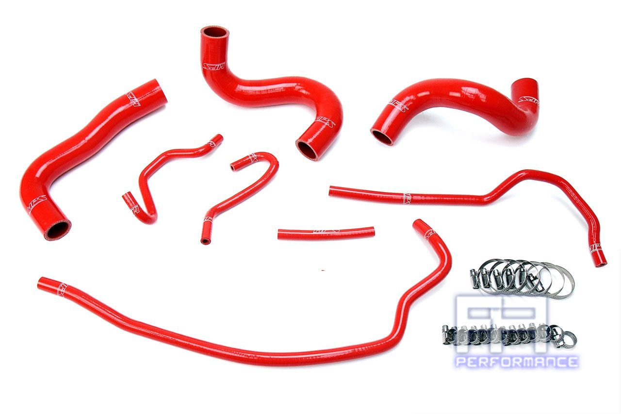 HPS Reinforced Silicone Radiator Hose Kit For Toyota 09-13 Corolla 1.8L Red