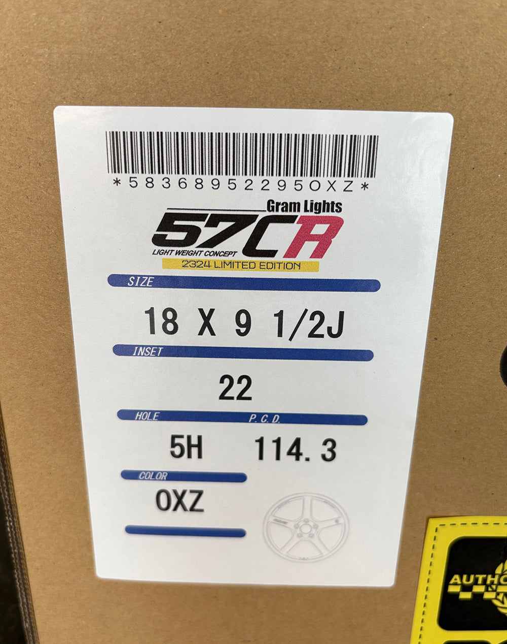 Rays 57CR Limited OXZ Wheel 18x9.5 +22 5x114 for GR Corolla Supra MK4 SC300 SC400