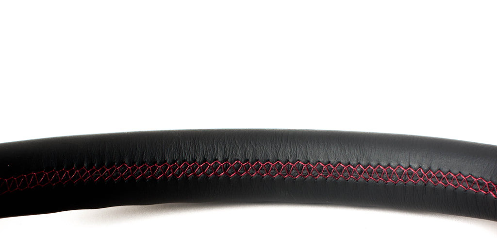 Cipher Auto Enhanced Leather Steering Wheel Red Stitching Mazda Miata MX-5 99-05 NB!