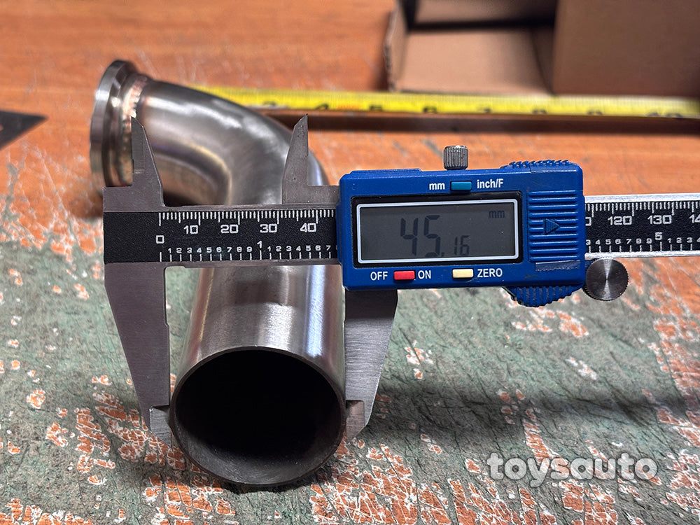 Rev9 Stainless Steel Dump Tube Pipe for 44mm V-Band External Wastegate Actuator