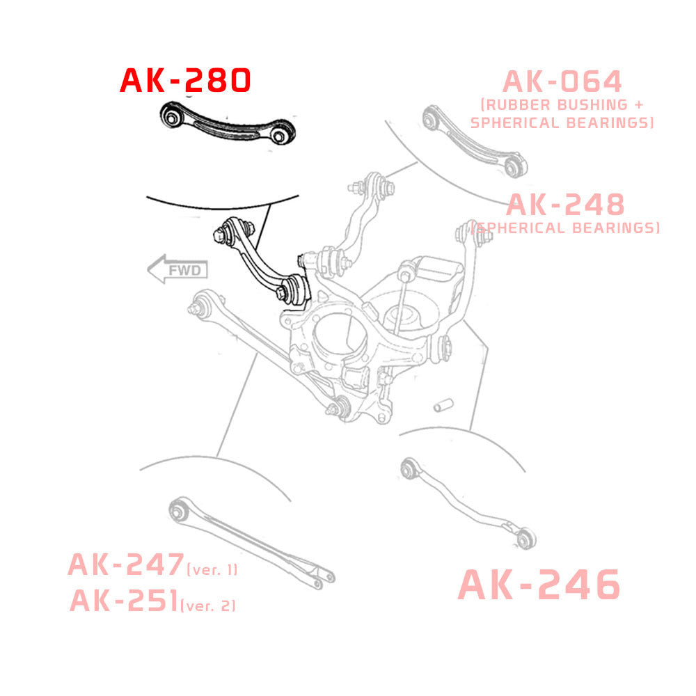 Godspeed 2pc Rear Tension Arm Dodge Magnum 05-08, Chrysler 300 05-23