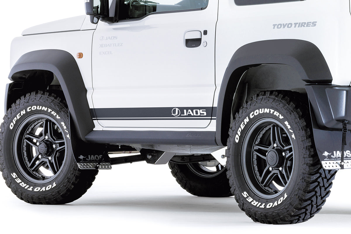 JAOS SIDE DECAL BLACK Set Universal (Left and Right side) 2200mmx75mm