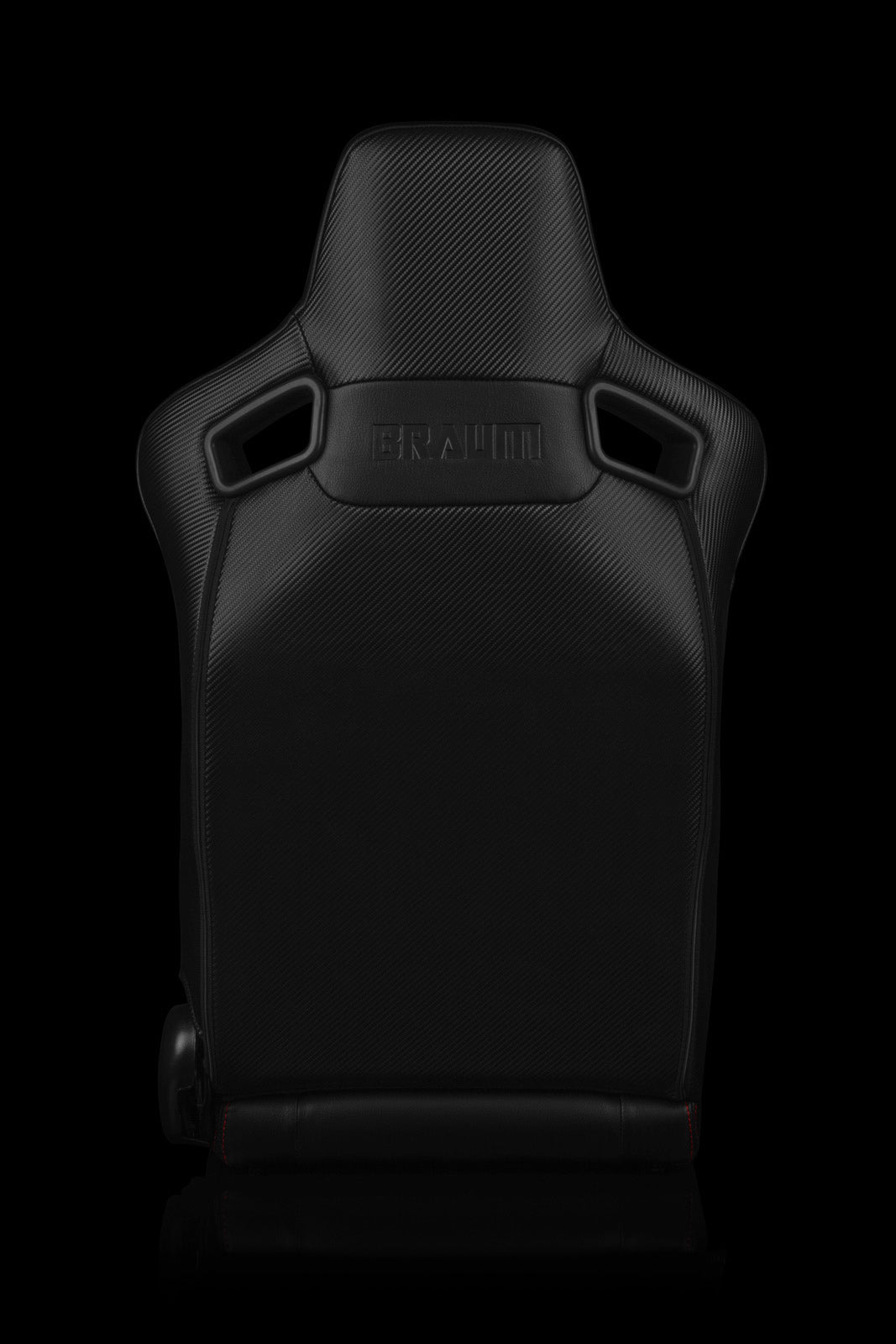 Braum Racing Elite-R Series Reclining Racing Seats (Red Leatherette Black Trim)