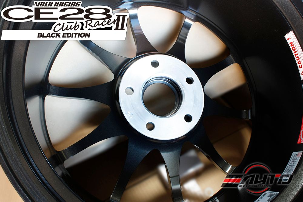 Rays Volk CE28 Club Racer II Black Edition Wheel Rim 18x9.5 +38 5x120, Set 4
