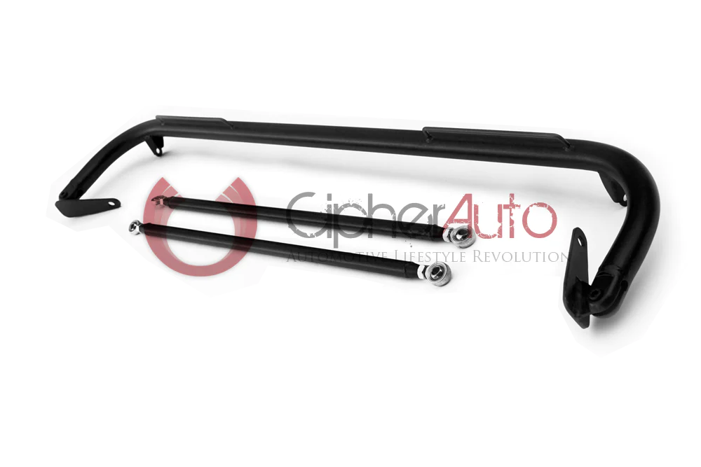 Cipher Racing Harness Bar Black Powder Coated (2016+ Honda Civic Sedan)