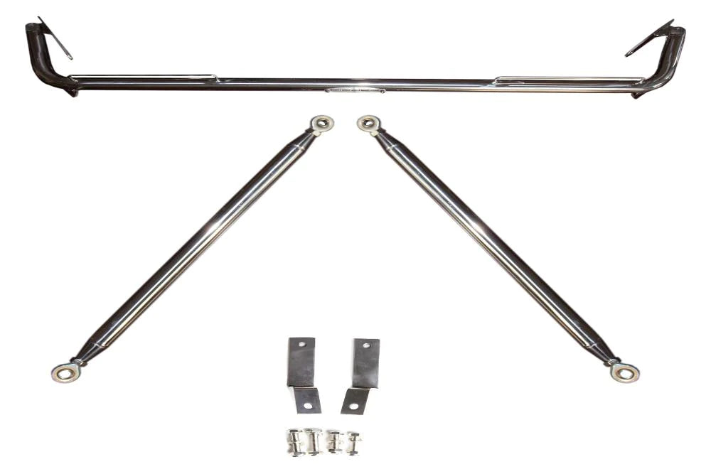 Cipher Racing Harness Bar Polished Stainless Steel (2011-2014 DODGE CHARGER)