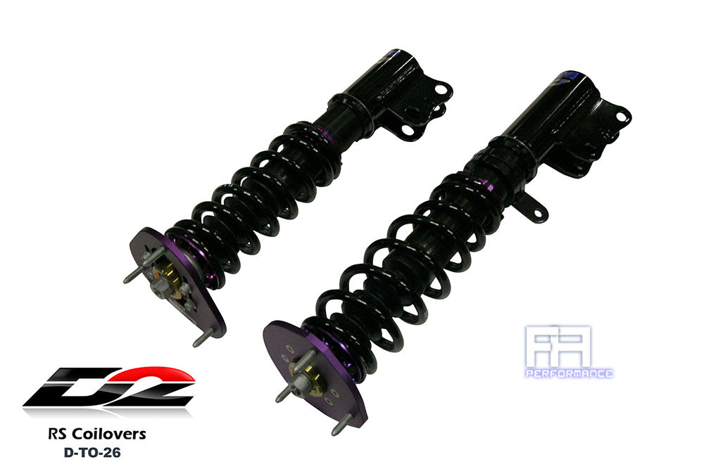 D2 Racing RS Adjustable Coilovers For TOYOTA 88-02 COROLLA / CHEVY PRIZM 89-02