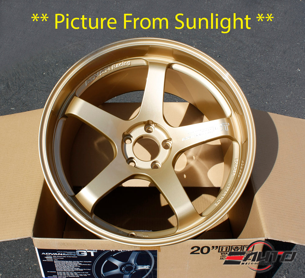 Advan GT Premium Gold Metallic Wheel 20x10.0 20x12 5x114.3 for GTR R35