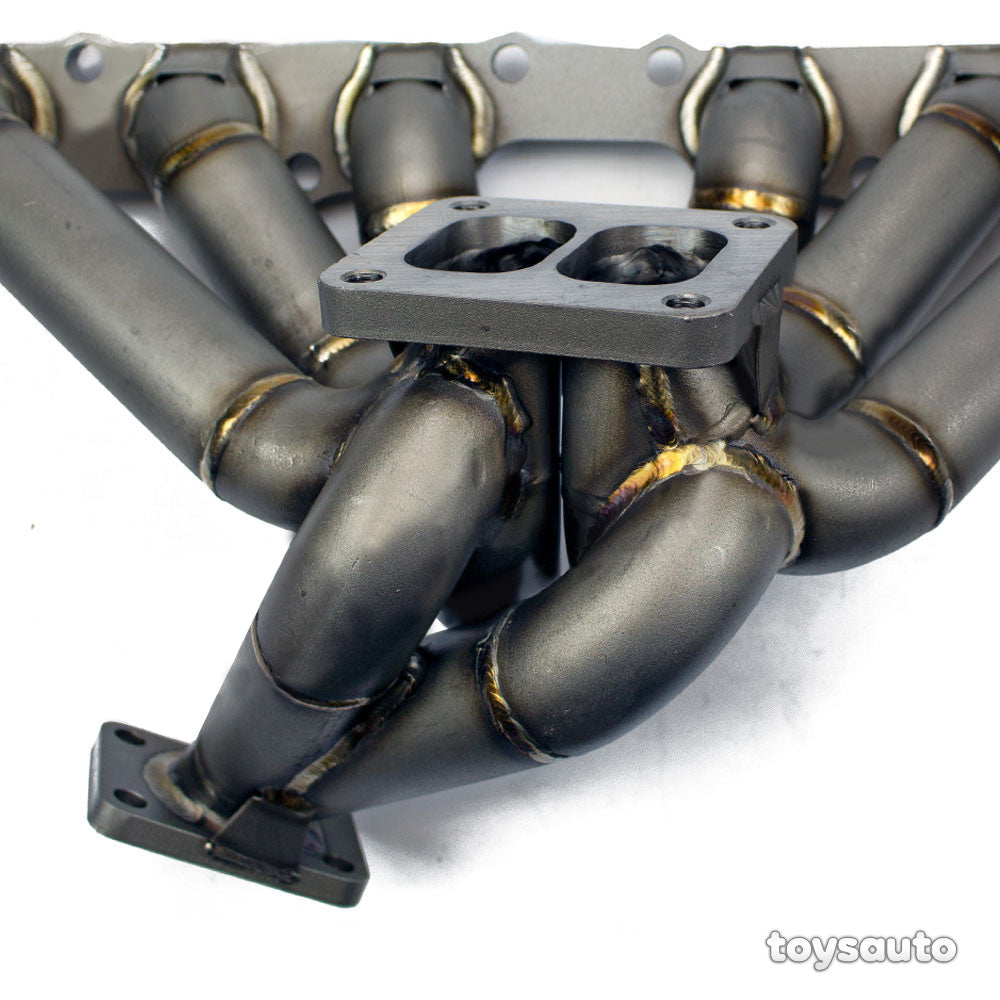 Rev9 HP Equal Length *Divid T4 Turbo Manifold for 2JZGE 2JZ-GE Supra IS300 SC300