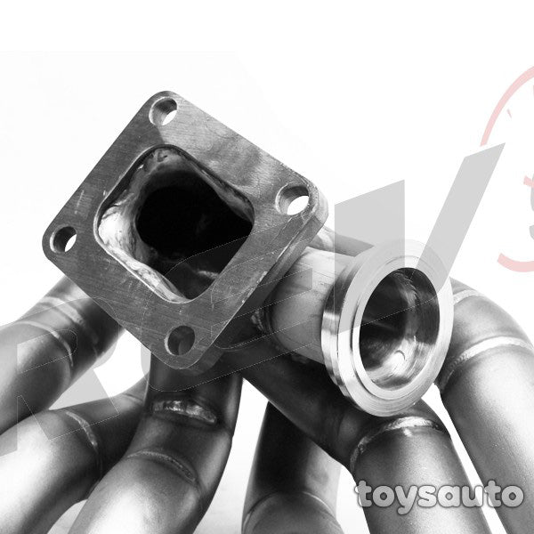 Rev9 HP Equal Length Top Mount T4 Turbo Manifold 50mm Vband WG for Supra 2JZGTE
