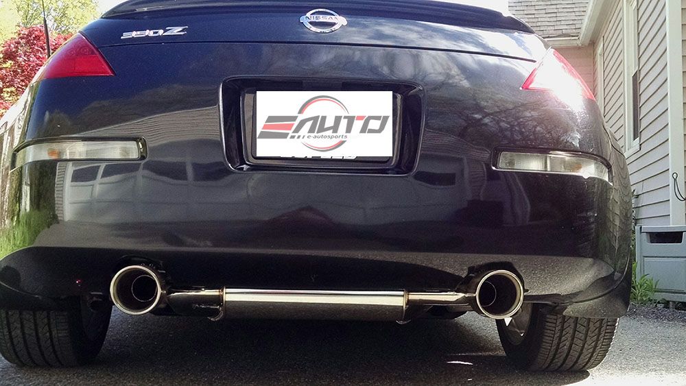 INVIDIA GEMINI 110mm Dual Roll Stainless Tip Catback Exhaust for 350Z Z33 03-08