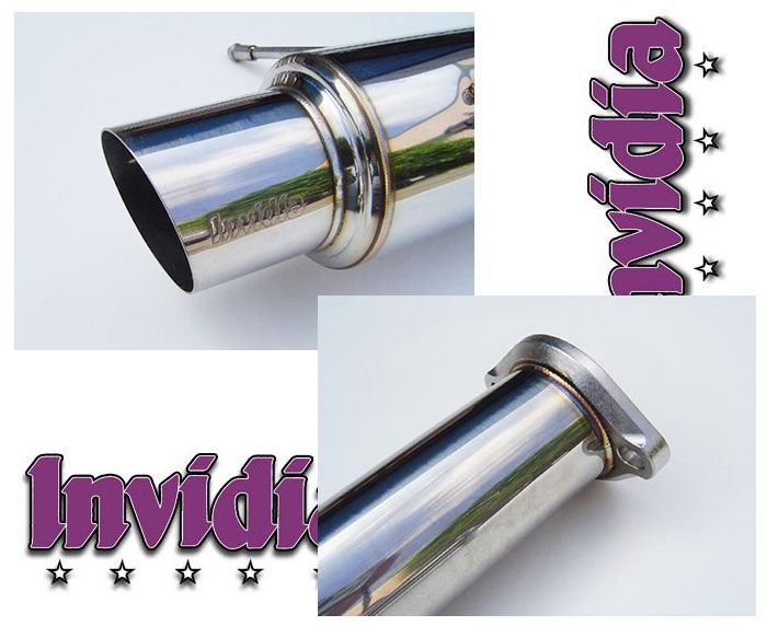 INVIDIA N1 Racing 101mm Stainless Tip Catback Exhaust for Subaru WRX STi 02-07