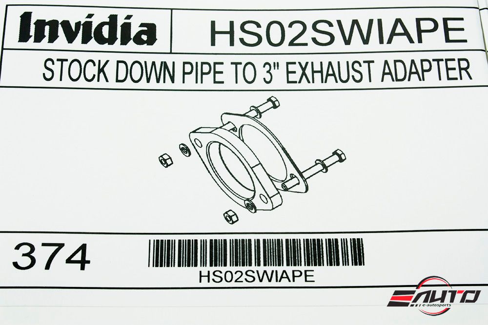 INVIDIA OEM 2.5" Pipe to 3" Exhaust Adapter for WRX STi Legacy Forester