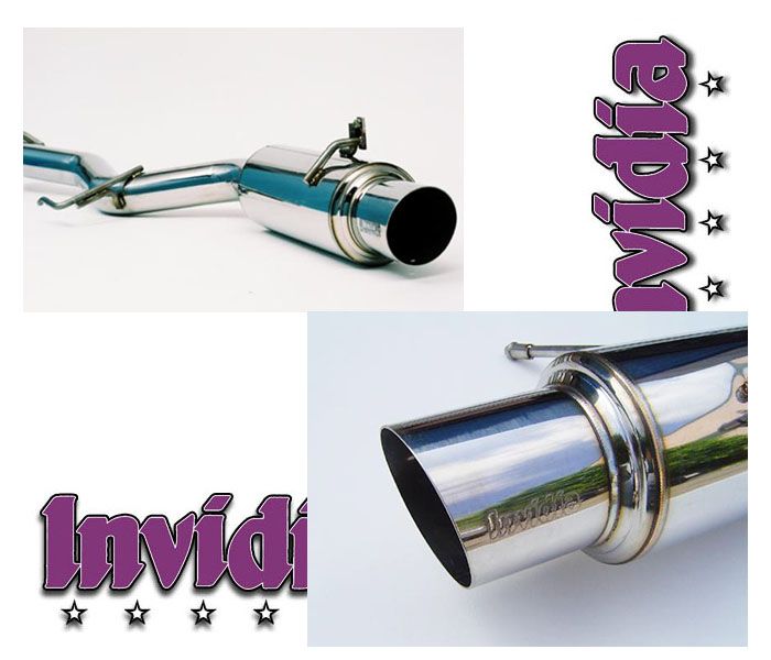 INVIDIA N1 Stainless Tip Catback Exhaust for Evolution VIII IX w/ Resonator