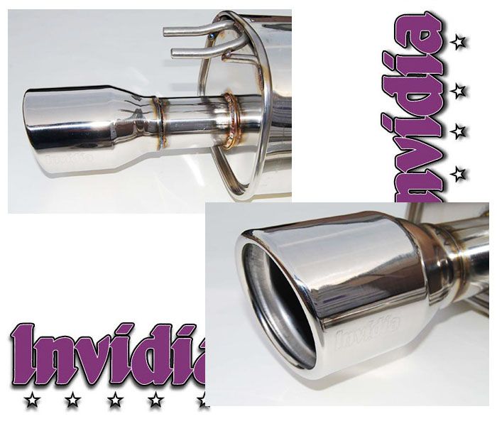 INVIDIA Q300 Roll Stainless Tip Catback Exhaust for 06-11 Civic *SI Coupe Only*