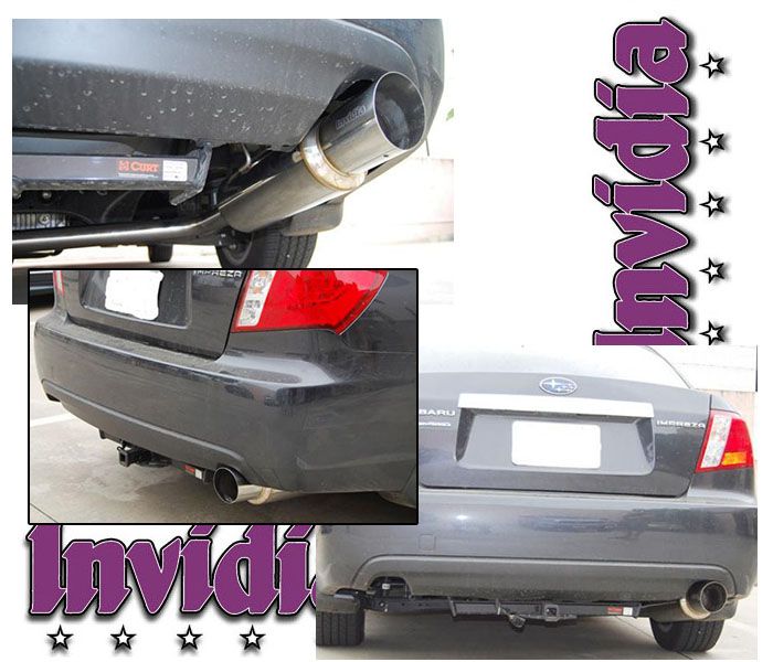 INVIDIA N1 Stainless Tip Catback Exhaust for Subaru Impreza 2.5i NA Sedan 08-11