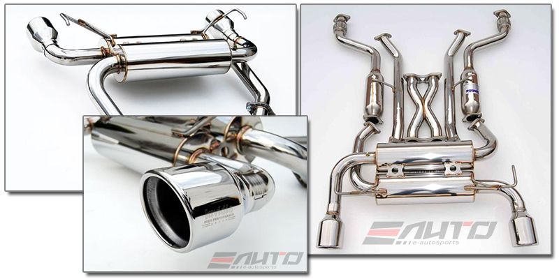 INVIDIA GEMINI Dual Roll Stainless Tip Catback Exhaust for 370z *Coupe Z34 09-21