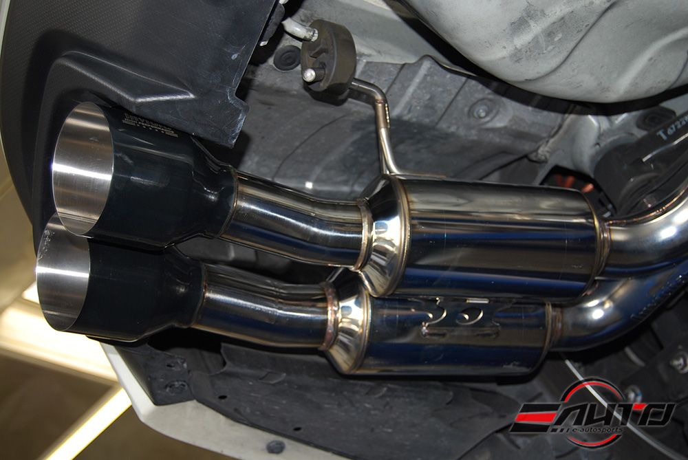 INVIDIA GEMINI R400 Quad Black Tip Catback Exhaust for WRX STi 11-14 *Sedan Only