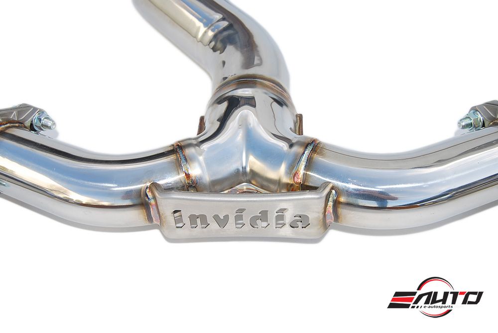 INVIDIA GEMINI R400 Quad Stainless Tip Catback Exhaust for WRX STi 11-14 Sedan