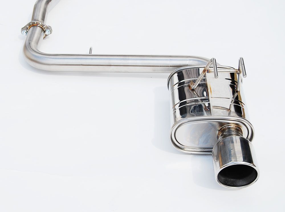 INVIDIA Single Q300 Stainless Tip Catback Exhaust for Civic 22-25 *Sedan Non-Si*