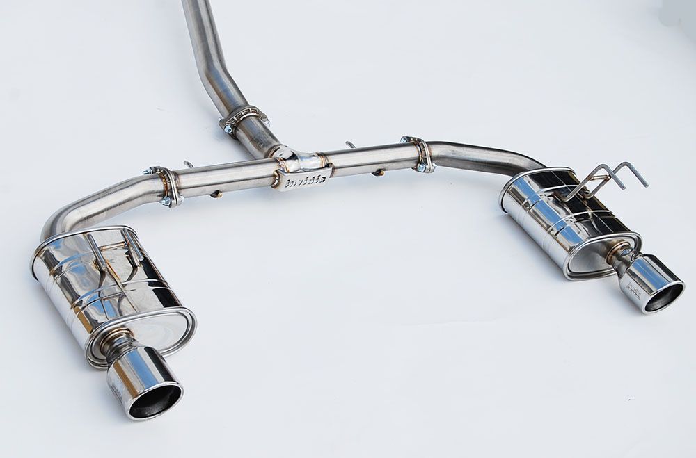 INVIDIA Dual Q300 Stainless Tip Catback Exhaust for Civic Si, Integra 1.5T 22-25