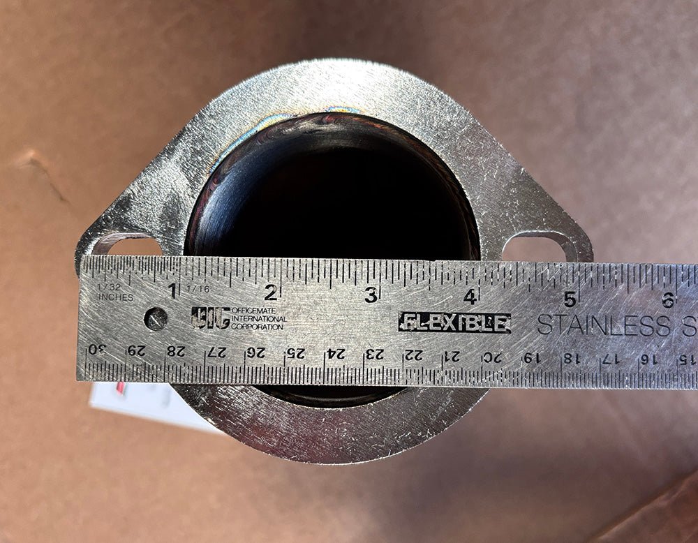 MEGAN 3" Inlet x 8" long (2 Bolt) Stainless Extension Tube Extend Exhaust Pipe