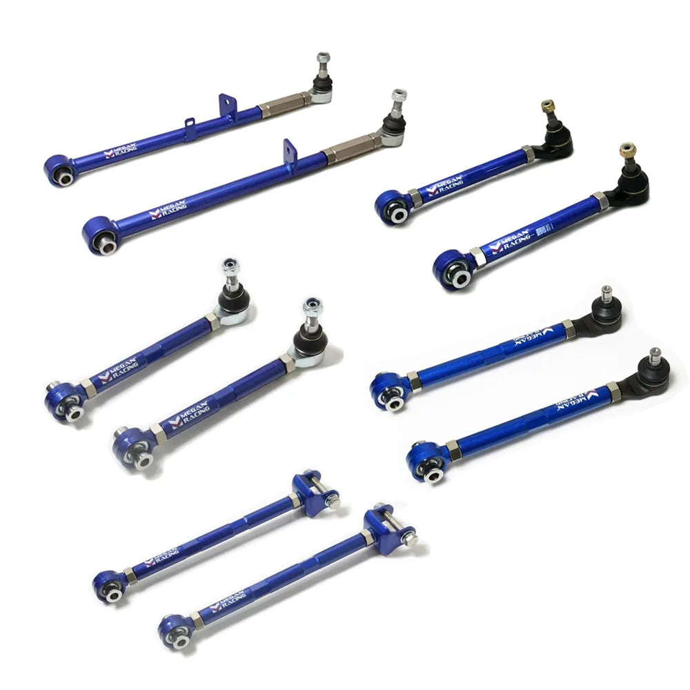 MEGAN 10pc set Rear Camber+Lateral+Traction+Toe+Trailing Arm RX8 RX-8 04-11