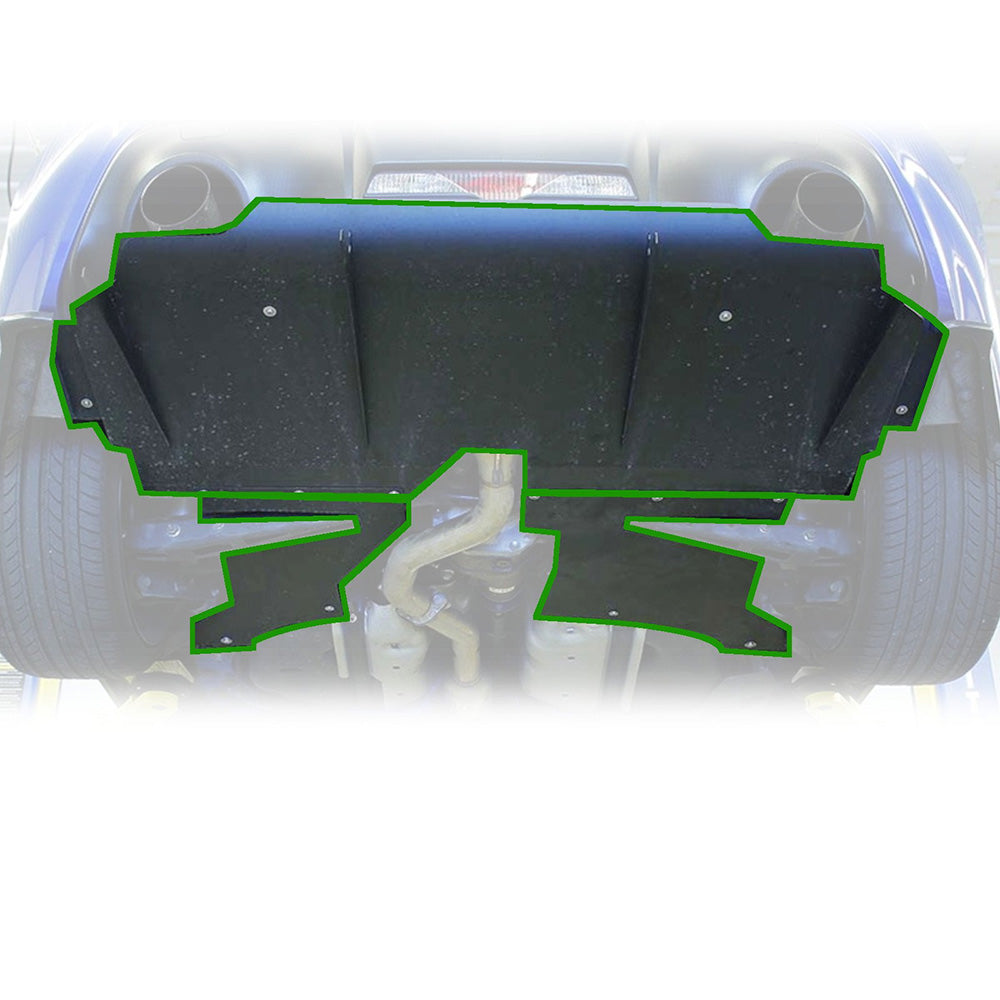 Rev9 Aluminum Rear Diffuser Set 4 fins for FR-S FRS BRZ Toyota 86 13-20