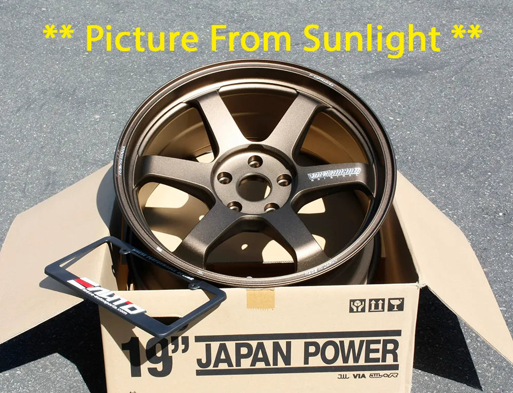 Rays Volk TE37 Ultra Bronze Wheels 19x9.5 19x11 5x120 Tesla Model S 12-20