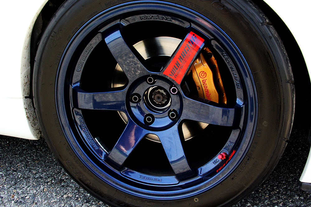 4pc Red VOLK RACING RAYS TE37SL *17"/18" Wheel* Repair Spoke Vinyl Sticker Decal