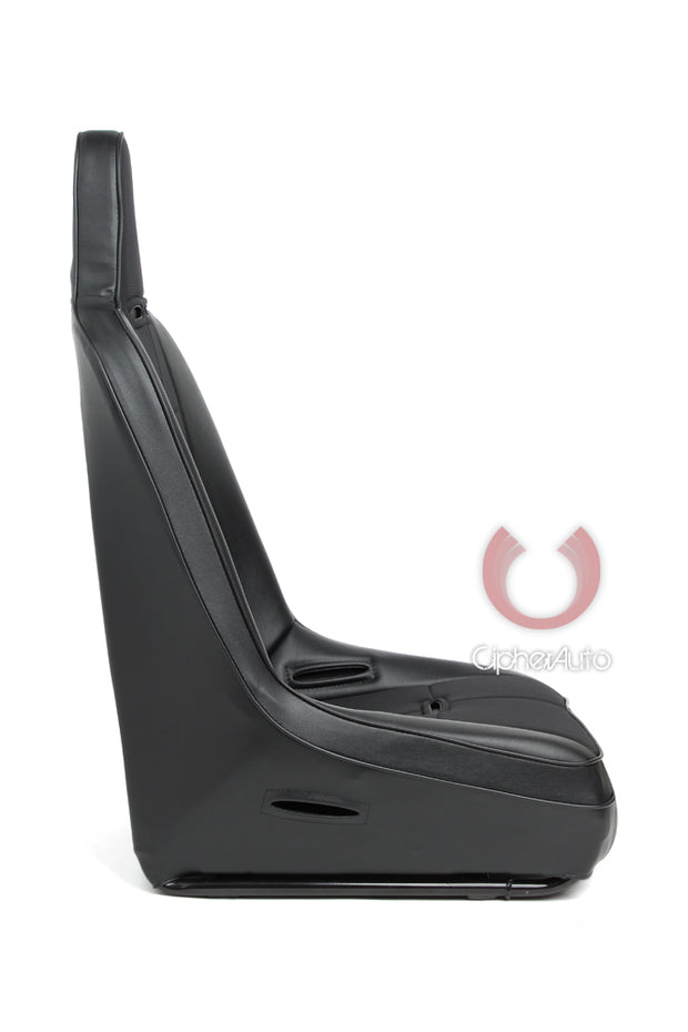 CPA3004 Black Leatherette w/ Fabric Insert Universal Fixed Bucket Suspension / Jeep Seats