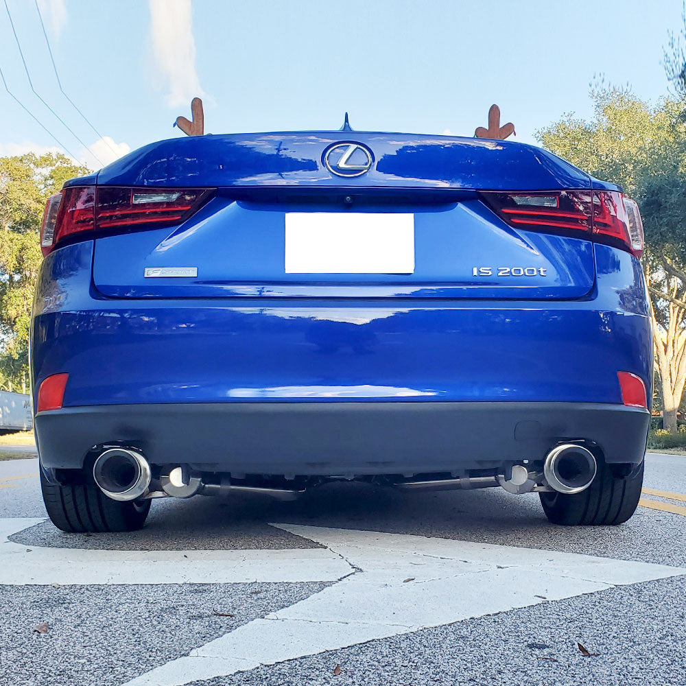 Rev9 AxleBack Exhaust 4" Dual Tip Lexus IS200t IS250 IS350 IS300 14-24