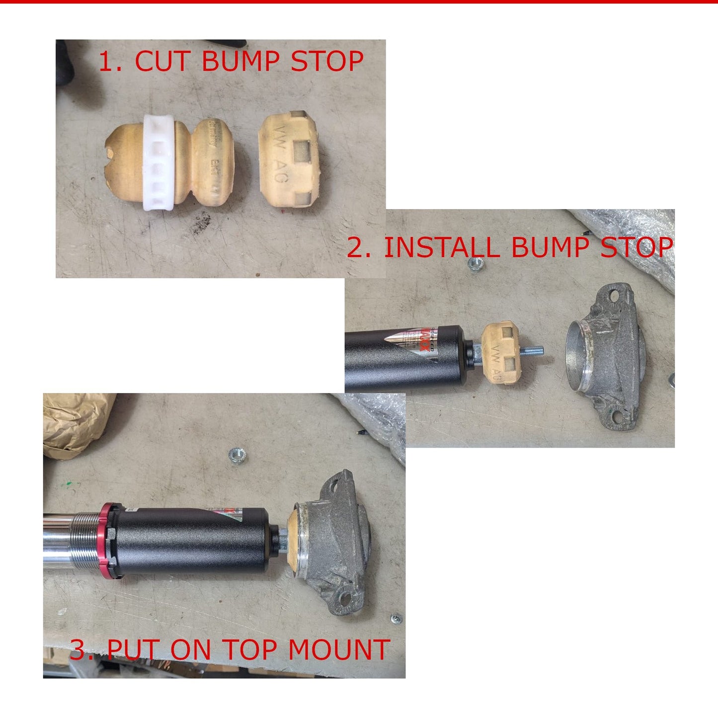 Godspeed MonoRS Coilovers - 49mm Audi TT 8N A3 8L 99-05 FWD