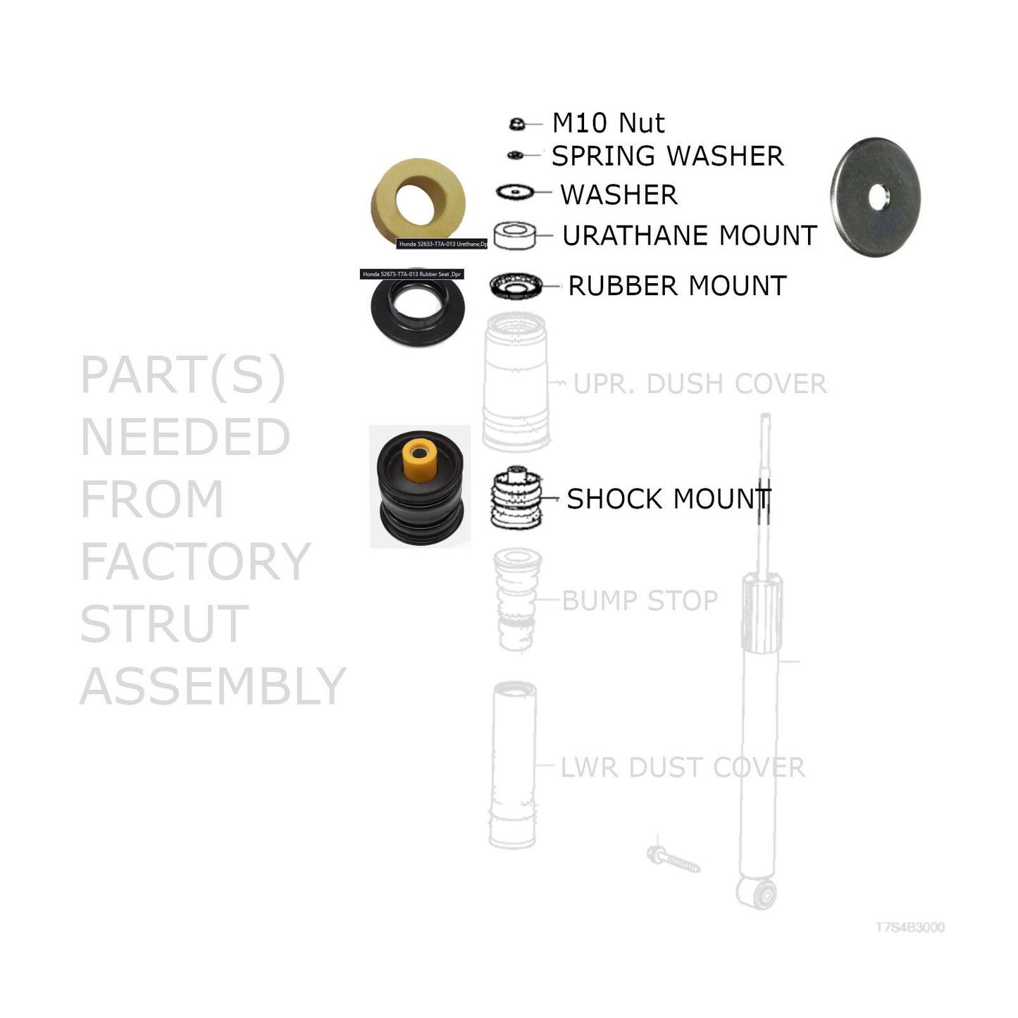 Godspeed Damper Coilovers MonoSS - Honda Fit 15-20 GK F: 4kg R: 3kg