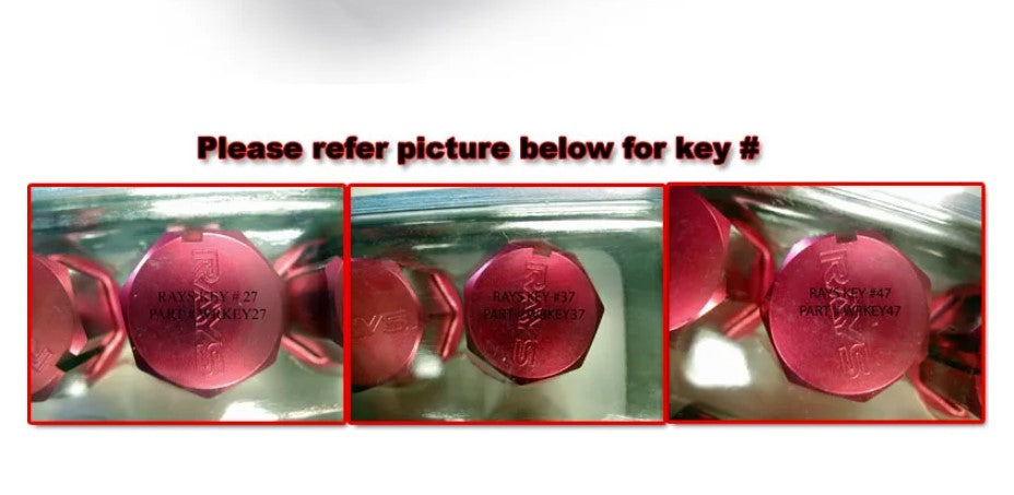 (#27 #37 #47) Volk Racing RAYS Wheel Lock Key Adapter DURA-NUTS L32 L37 L42 27mm 35mm 50mm